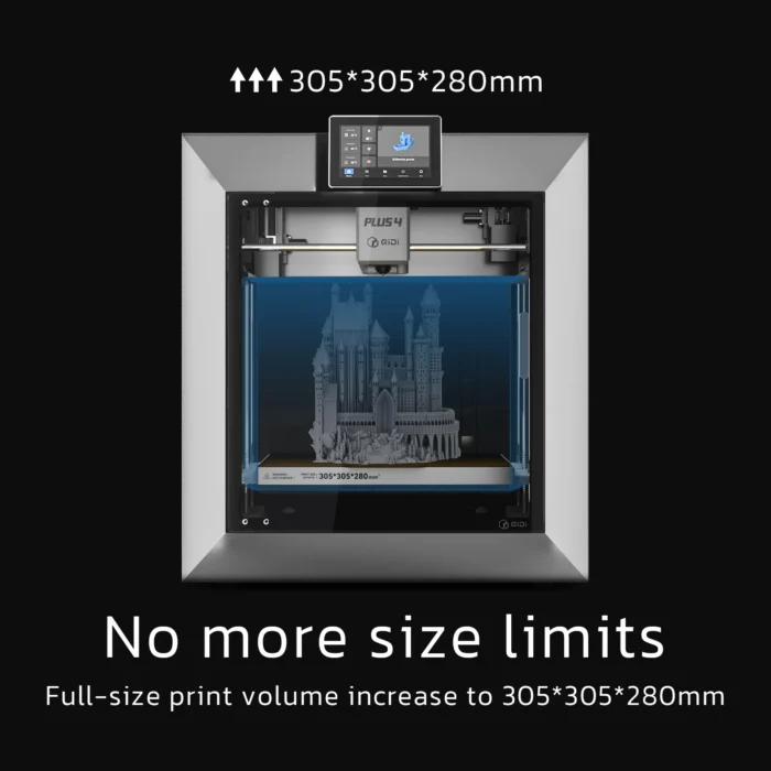 QIDI Plus 4 3D Printer, 600mm/s High-Speed 3D Printer withFull-auto Calibrati, Independent Dual Z-axis Motors, 55℃ Chamber Heat - Image 4