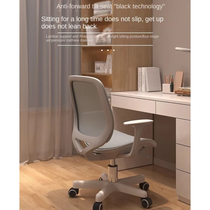 kids Office Chair Home Student Computer Chair Comfortable Backrest Study Chair Ergonomic Swivel Chair - Image 4