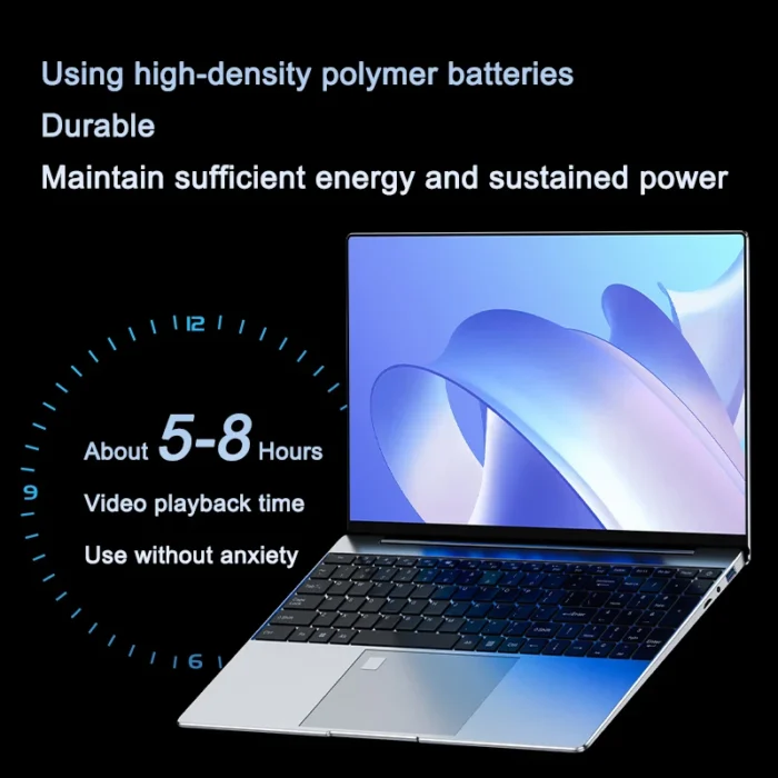 Ultra Slim Laptop 15.6" N95 32GB RAM 2048GB SSD Notebook Gamer 7500mAh Battery Office Study Computer PC Windows 11 Pro - Image 5