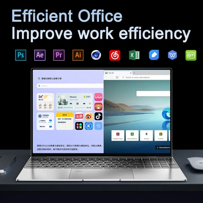Ultra Slim Laptop 15.6" N95 32GB RAM 2048GB SSD Notebook Gamer 7500mAh Battery Office Study Computer PC Windows 11 Pro - Image 3
