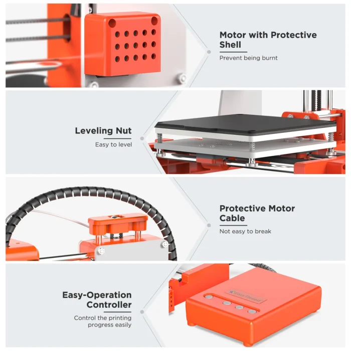K7 3D Mini Printer Children Education Printing DIY 3d Printer Printing Model Machine One-click Printing Small Impresora 3d - Image 4