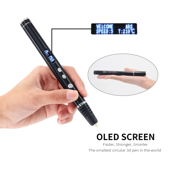 Ship from Russia 3D Pen PLA Filament 1.75mm 3D Printing Pen DIY Drawing Pens OLED Screen Birthday Educational Gift For Children - Image 2