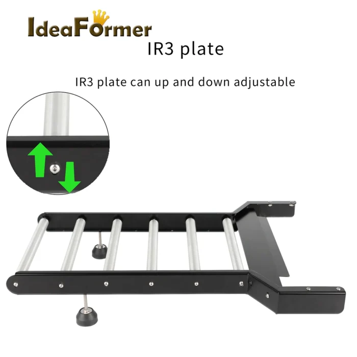 Ideaformer IR3 & IR3 V1 Extended Plate Tray 3D Printer Parts Printing Models Support Holder Bracket Up Down Adjust All Metal - Image 5