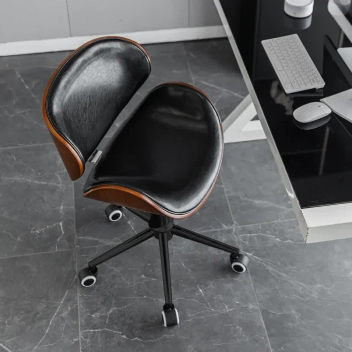 Metal Craft Stainless Steel Office Chair Solid Wood Computer Chair Lift Chair Backrest Swivel Chairs Study Dormitory Desk Chairs