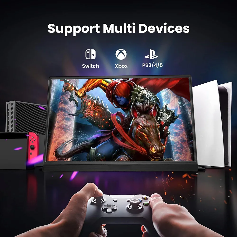 13.5“/14“/15.6”/16“Portable IPS Panel Secondary Display Computer Monitor Type-C HDMI For Cell phone Xbox Switch Laptop - Image 3