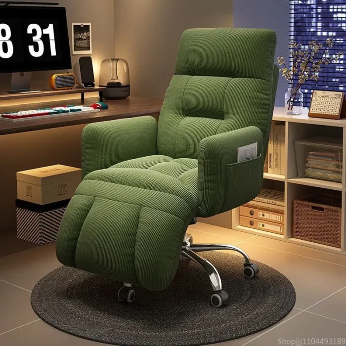 Comfy Gaming Recliner Chair - Ergonomic Backrest Office Seat for Home & Dorm, Lazy Sofa-Style PC Chair with Lumbar Support