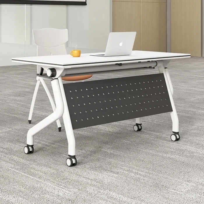 Training table and chair combination mobile desk strip table educational institution splicing conference table folding training - Image 5