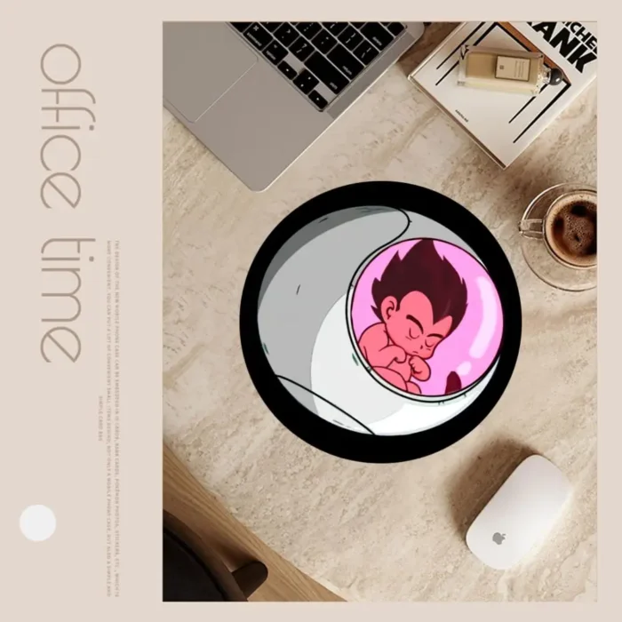 Anime-Dragon-Ball Small Round Speed Version Game Computer Keyboard Office Table Mat PC Laptop Mouse Mat Desktop Mat - Image 5