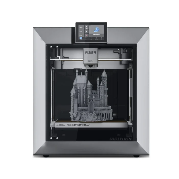 QIDI Plus 4 3D Printer, 600mm/s High-Speed 3D Printer withFull-auto Calibrati, Independent Dual Z-axis Motors, 55℃ Chamber Heat