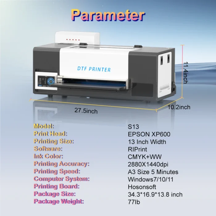 A3+ XP600 DTF Printer Direct to Film Transfer Printer For Hoodies Clothes T shirt Printing Machine A3 DTF Printer impresora dtf - Image 6
