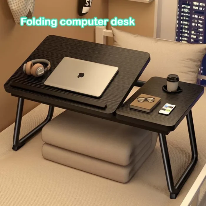 Dormitory Lazy Small Tables Board Computer Small Table Lifting Folding Bedroom Home Student Writing Table Dormitory Household - Image 2
