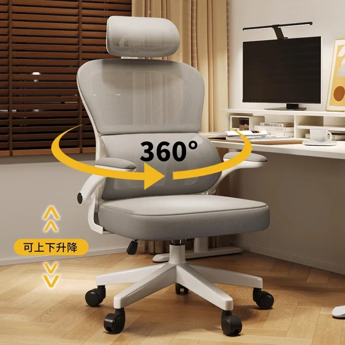 Modern Simple Computer Chairs Nordic Comfortable Ergonomic Study Work Office Chairs Backrest Office Furniture Cadeira FYOC - Image 4