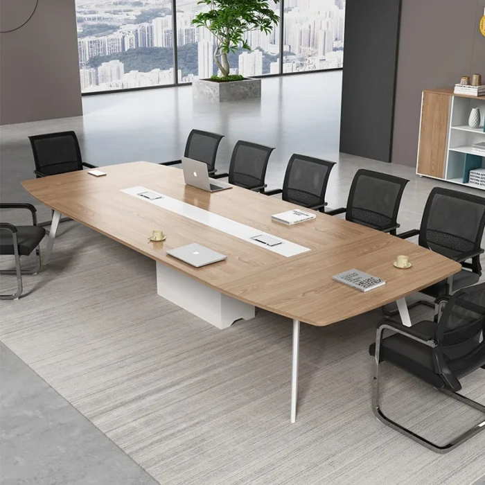 Conference Table Large Conference Room Table Negotiation Training Conference Office Furniture Table And Chair Combination - Image 4