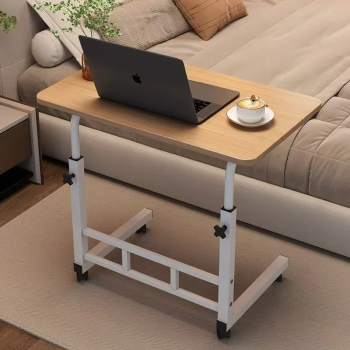 Adjustable Height Bedside Table Mobile Desk Nightstand Small Space Organizer Bedroom Workstation Versatile Furniture - Image 4