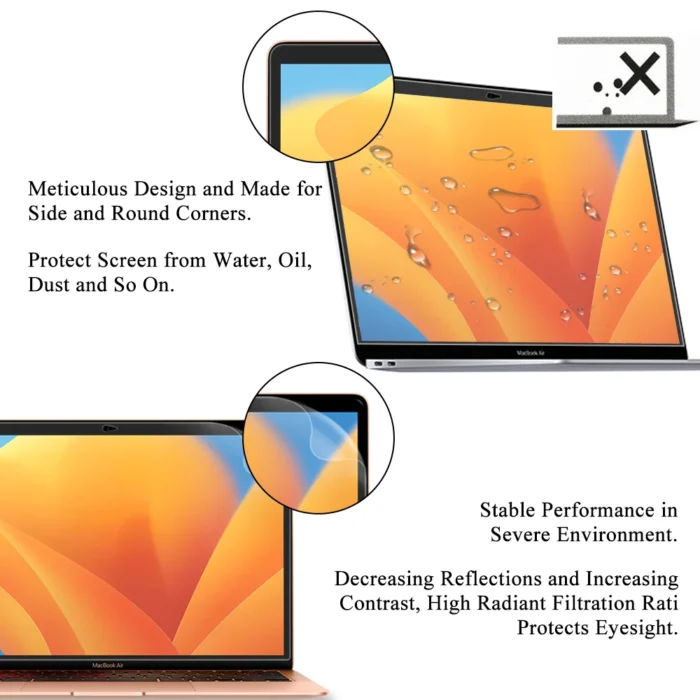 Screen Protector for MacBook All Models Air 13 M1 M2 Pro 13 14 15 16 Touch Bar Max Cover HD Film Soft Guard Accessories - Image 4