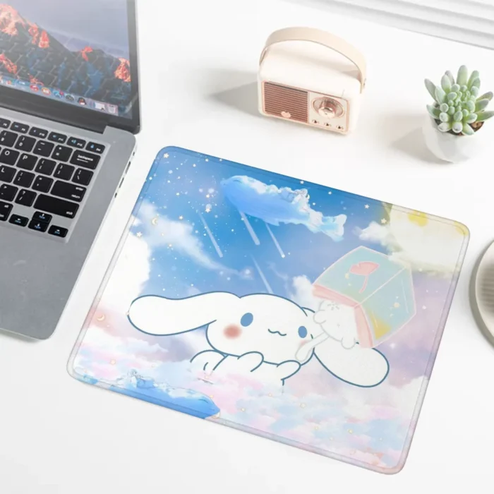 Cinnamoroll Sanrio Mausepad Computer Mouse Pad Gaming Pc Accessories Cute Small Gamer Cabinet Keyboard Mat on the Table Deskmat - Image 2