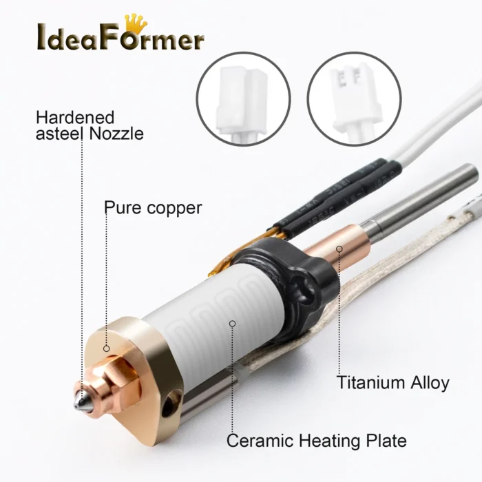 For Creality Hi Combo Hotend Ceramic Heating Block Hi Combo Kit Hardened Steel All-In-One Nozzle 300°C 3D Printer Parts - Image 2