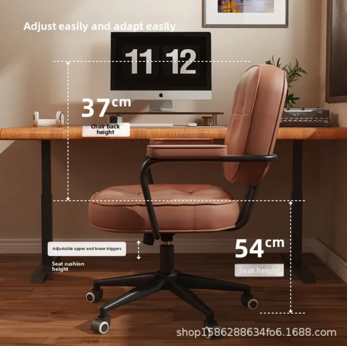 Computer chair Home comfortable light luxury office chair - Image 3