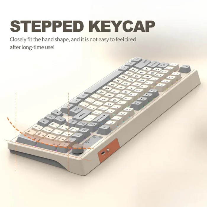 Dual-Mode Wireless Keyboard and Mouse Set 2.4G Dual Bluetooth Keyboard RGB Gaming Keyboard Mouse Kit Mechanical Feel Keyboard - Image 4
