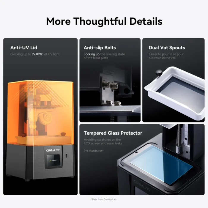 Creality HALOT R6 2K Resin 3D Printer Compact & Easy for Newbies 60mm/h Printing Speed 130*82*160mm Build Volume LCD Printer - Image 6