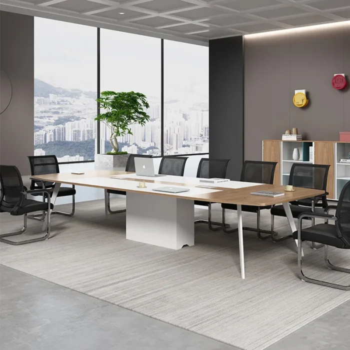 Conference Table Large Conference Room Table Negotiation Training Conference Office Furniture Table And Chair Combination - Image 3