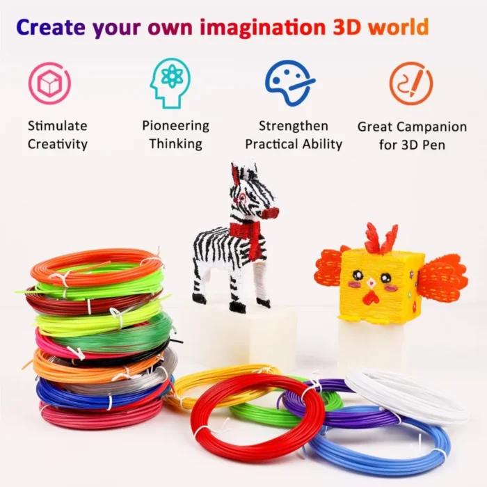 3D Printing Pen DIY Drawing Pen With LCD Screen Compatible PLA Filament Toys Safe Paiting for Children Christmas Birthday Toys - Image 2