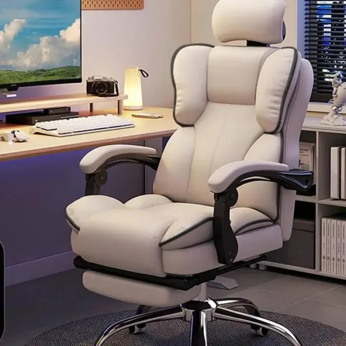 Comfortable Cushion Office Chair Footrest Support Living Room Computer Chair Recliner Swivel Chaise De Bureaux Furniture - Image 4
