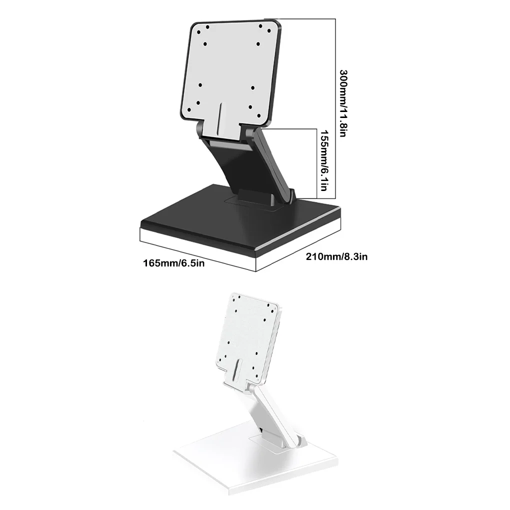 Computer Monitor Stand Bracket 75*75mm VESA Desktop Foldable PC LCD Mount Holder Upright Hanger Computer Support for 14-24 Inch - Image 6