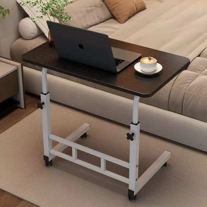 Adjustable Height Bedside Table Mobile Desk Nightstand Small Space Organizer Bedroom Workstation Versatile Furniture - Image 3