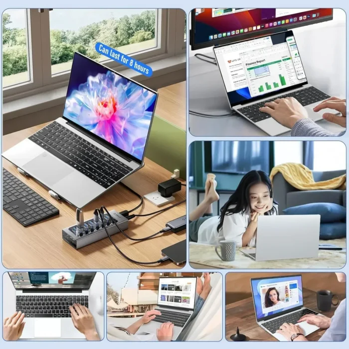CARBAYTA 15.6" Laptop Computer Intel Celeron N5095 Notebook PC 16 32G Ram 128GB-2TB SSD Office Study PC Windows 11 1080P Laptops - Image 5