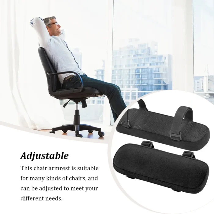 1 Pair Home Fast Release Chair Armrest Portable Stool Arm Support Cushion Arms Rest Pad Pillow Cover Accessory Purple - Image 4