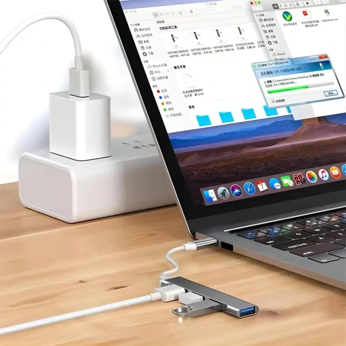 4 Ports USB HUB TYPE C Hubs USB C Docking Station USB 3.0 Splitter OTG Adapter 5G High Speed For PC Laptop Macbook Accessories - Image 2
