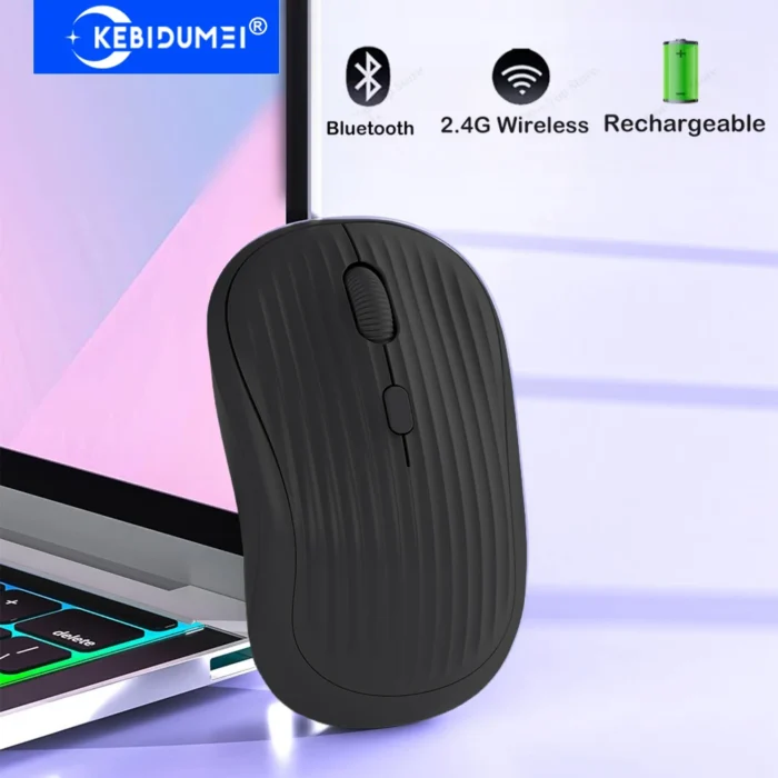 2.4G Wireless Mouse Bluetooth Mouse Dual-Mode Gaming Mouse Silent Mouse Rechargeable Mouse Mice For PC MacBook Tablet Laptop