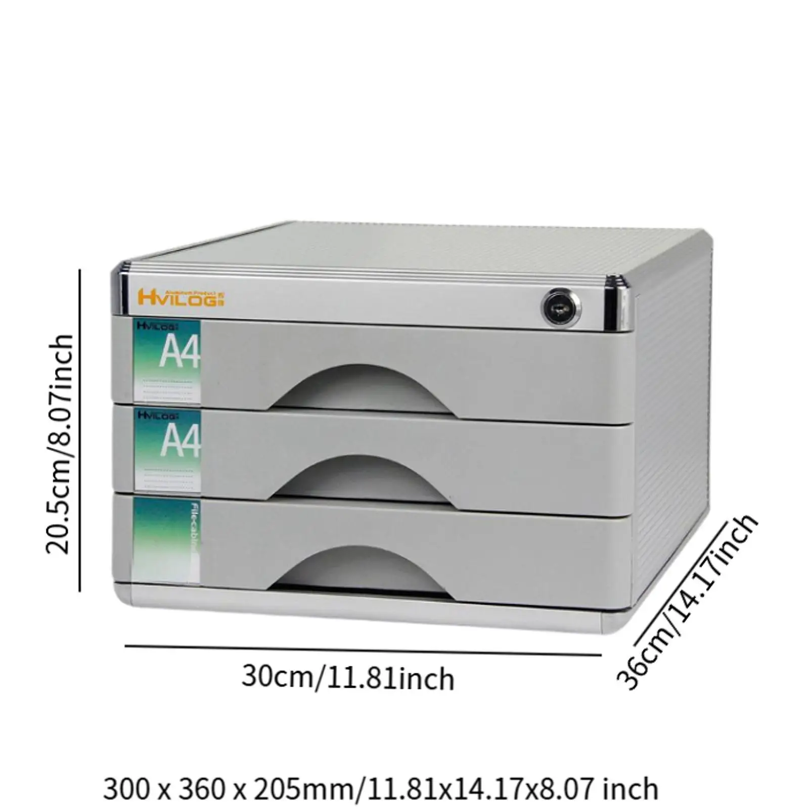 File Cabinet Desktop Drawer Filing Cabinet Multi Layer Locking Premium Filing Organizer Aluminum Alloy Document Storage Box - Image 6