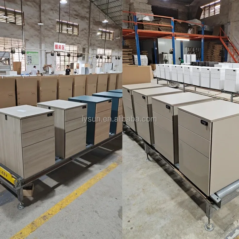 Factory High Quality 3 Drawers Movable Storage Office File Cabinet with Digital Lock