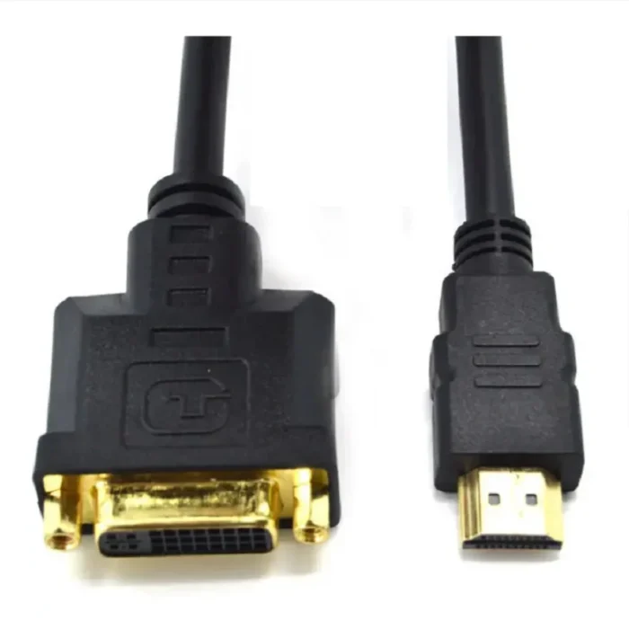 HDMI To DVI Cable M/F Male- Female Video Adapter Cord HDMI-compatible To DVI-I 24+5 Cable Video Adapter Cord For HDTV LCD DVD PC - Image 2