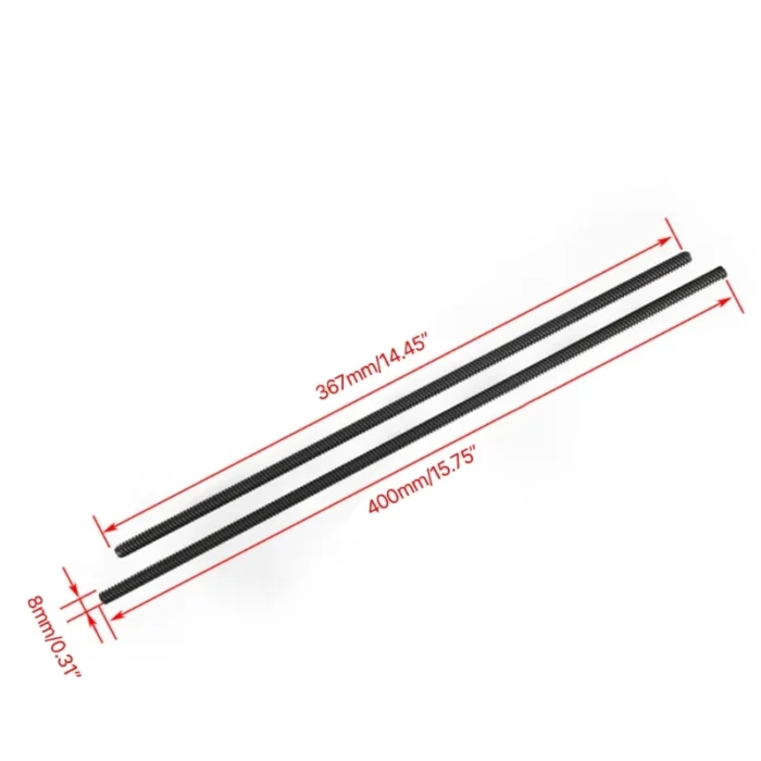 2025 New 3D Printer Parts T8 PTFE Teflont Lead Screw 400mm 367mm Lead 8mm Screw Space 2mm For Ender3 Ender3 pro Ender3 V2 Ender5 - Image 6