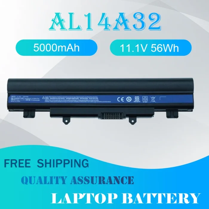 AL14A32 Laptop Battery For Acer Aspire V3-472, V3-472-57M0 V5-572, V5-572G V5-572PG E14/ E15 / E15 Touch E5-411, E5-411-P137
