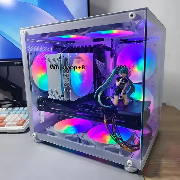 High Performance i5 12400 with 580 Gamer Gaming Pc Computers Desktop All in One Gaming Pc Desktop Computer H610m motherboard