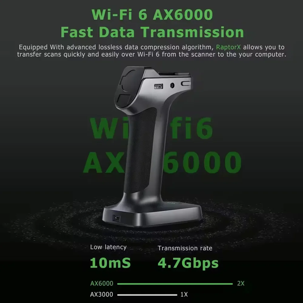 Creality RaptorX & Scan Bridge Kit 34+7 Blue Laser NIR Light 0.02 Mm Accuracy 60fps Scanning Wi-Fi 6 Wireless Scan 3D Scanner - Image 3