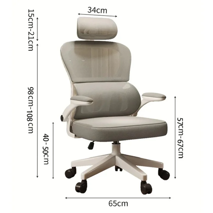 Modern Simple Computer Chairs Nordic Comfortable Ergonomic Study Work Office Chairs Backrest Office Furniture Cadeira FYOC - Image 6