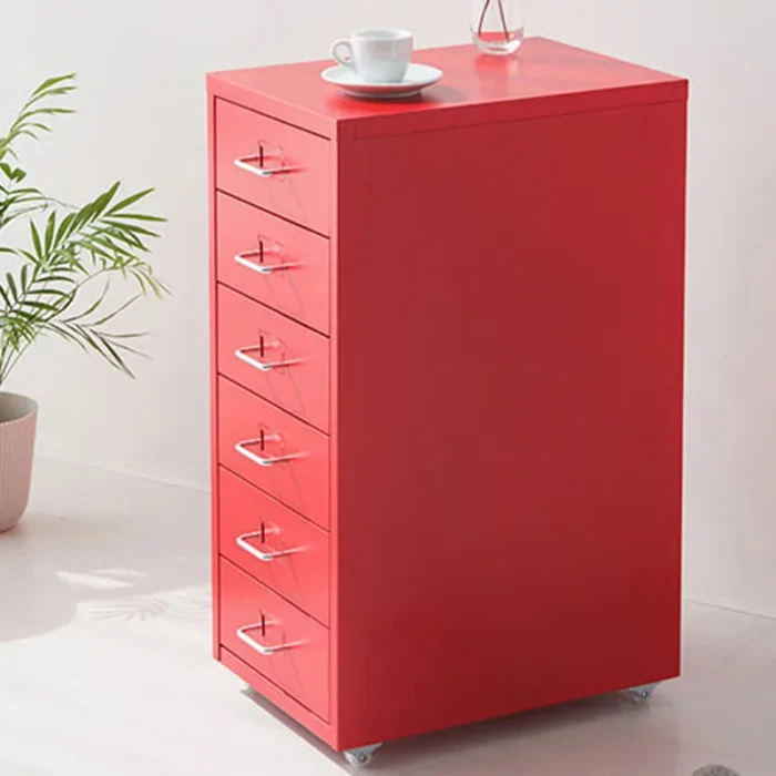 Cream Helmer Storage Drawer Cabinet Simple Multi-layer Drawer Cabinet Modern Simple Locker Under Table Bedroom Cabinet Zero - Image 2