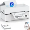 Bluetooth Small Shipping Label Printer D100 D200 Portable Thermal 4X6inch Printer Compatible with iPhone Android Mac Window
