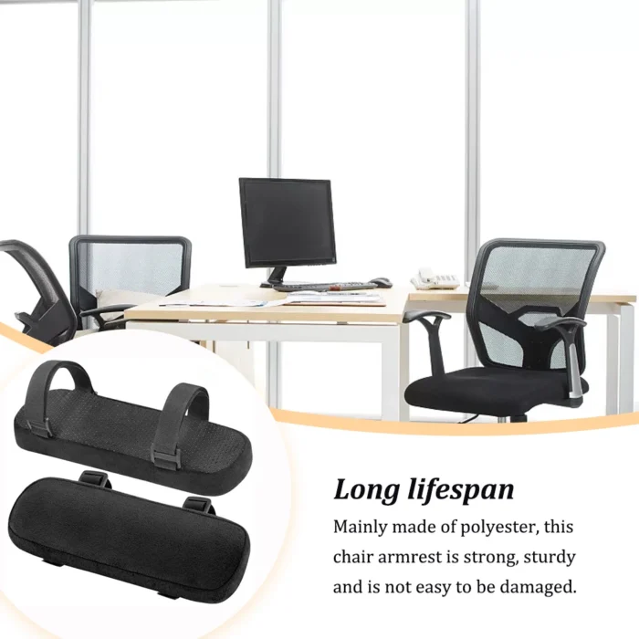 1 Pair Home Fast Release Chair Armrest Portable Stool Arm Support Cushion Arms Rest Pad Pillow Cover Accessory Purple