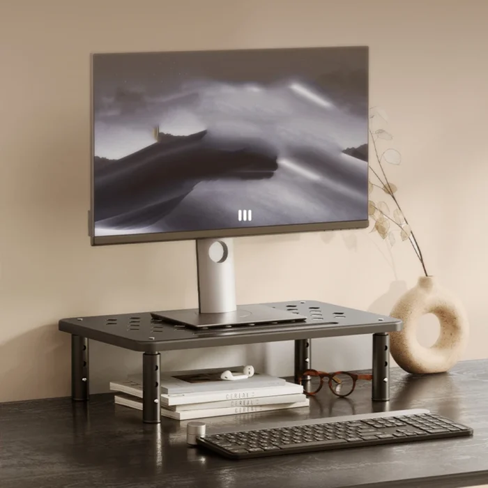 Adjustable Desk Monitor Rack Holder PC Screen Stand Desktop Computer Display Stand For Office Studio Working Study Students