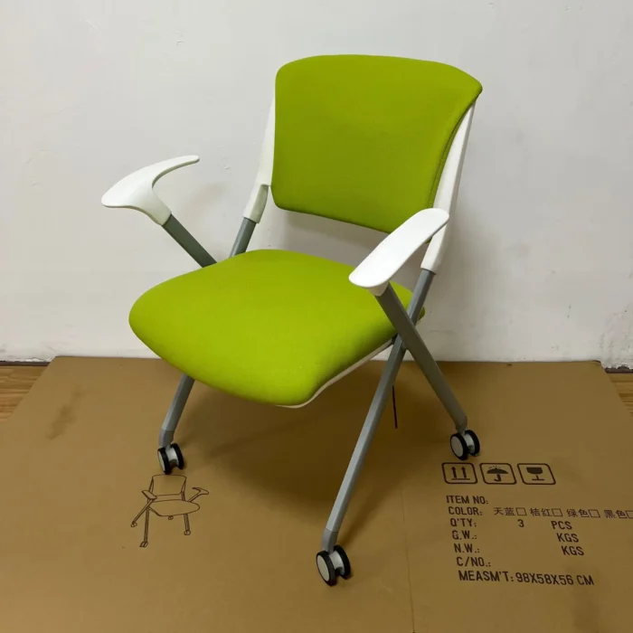 Folding Conference Table With Wheels Mobile Group Table Splicing Reading Smart Classroom Maker Recording Round Training Table - Image 6