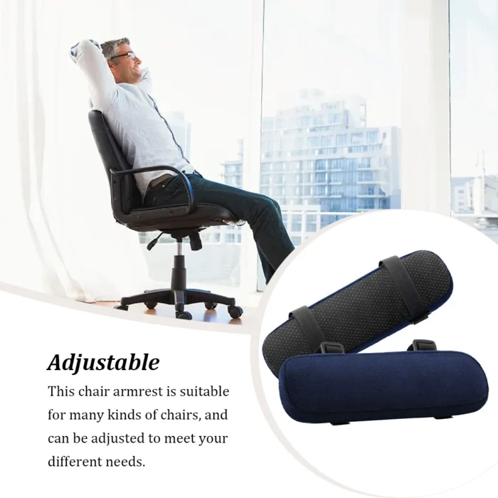 1 Pair Home Fast Release Chair Armrest Portable Stool Arm Support Cushion Arms Rest Pad Pillow Cover Accessory Purple - Image 5