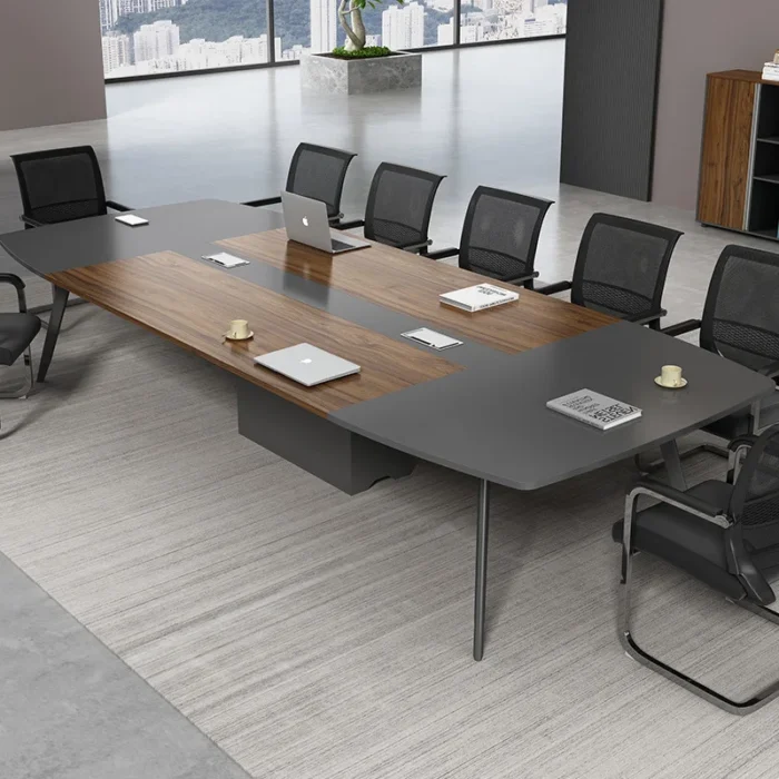 Conference Table Large Conference Room Table Negotiation Training Conference Office Furniture Table And Chair Combination - Image 5