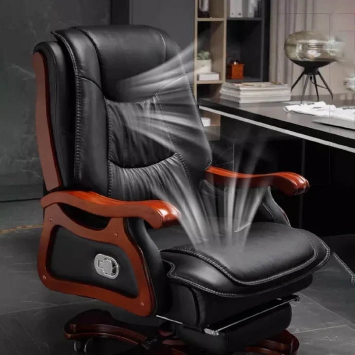 Luxury Massage Office Chair Accent Comfy Designer Lounge Ergonomic Recliner Boss Chair Mobile Sillas De Oficina Home Furniture - Image 2
