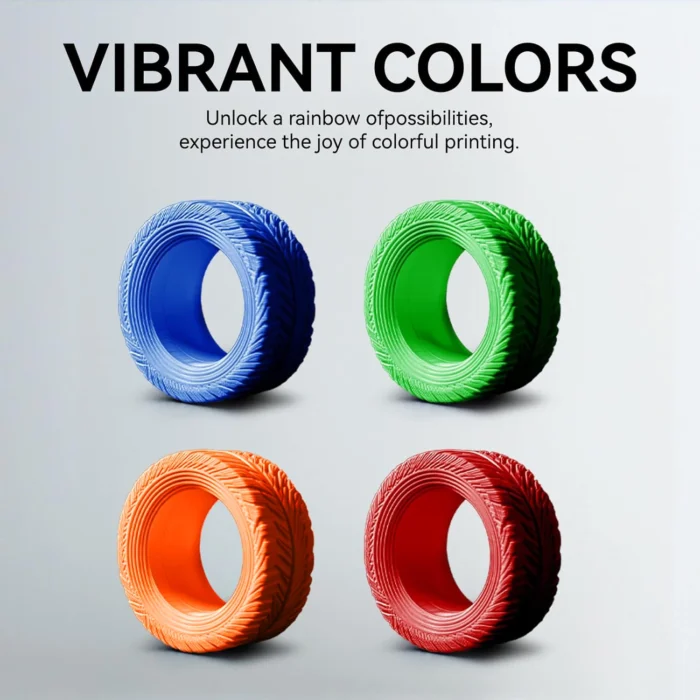 TPU Filament 1.75mm Flexible Roll, 95A Soft 3D Printer Filament, 250g/500g/1kg Spool, Fit Most FDM Printer - Image 3